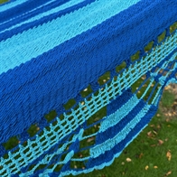 Deco Park hammock with speader bars - NICA double hammock. No. 22.  Offwrite Darkred